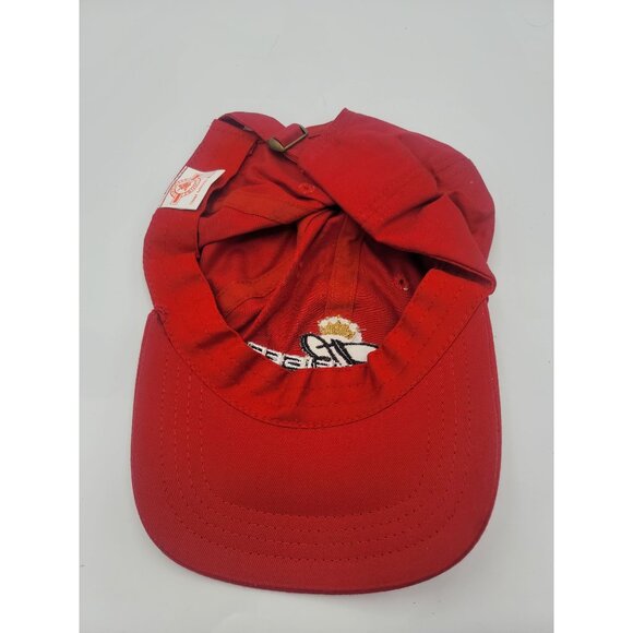 2005 Anhauser Busch Budwesier Adjustable Baseball Hat  Red - Picture 6 of 6